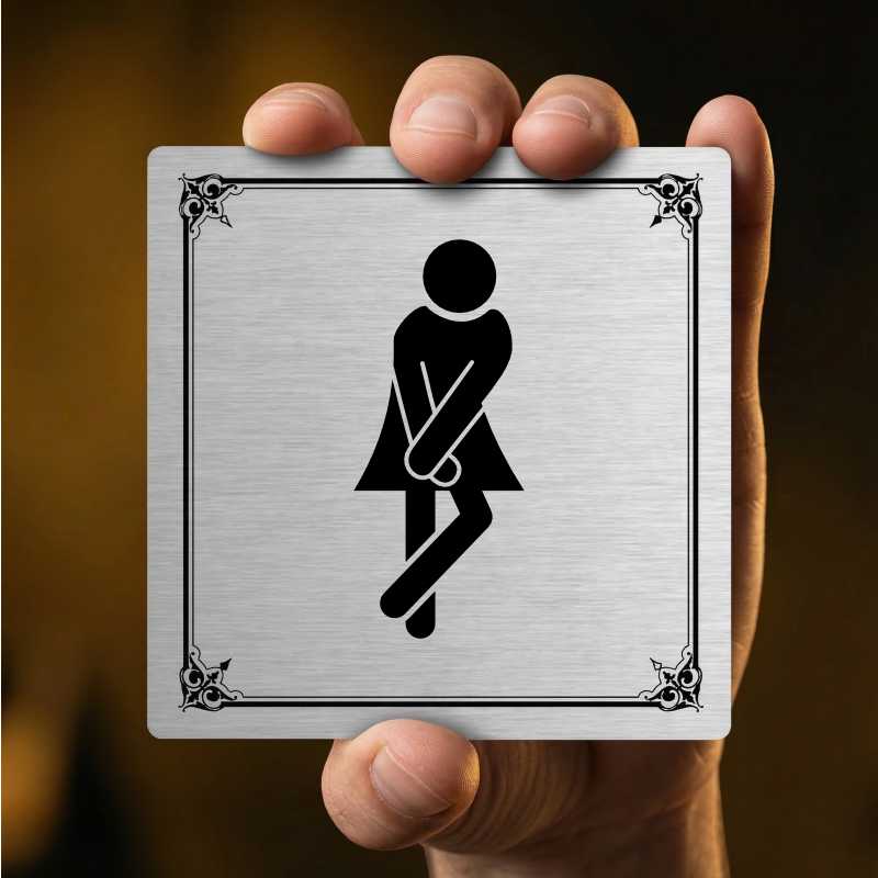 WC ženy, 100x100mm, pergamen, Nebraska